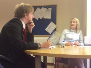 West Riding County FA CEO Hannah Simpson in conversation with Non League Yorkshire reporter James Grayson