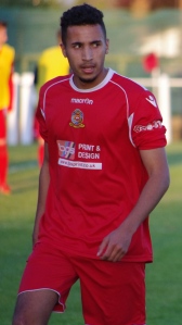 New Ossett Town striker Nathan Curtis opened the scoring in the 1-1 draw with AFC Emley